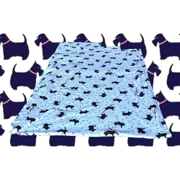 Vintsge Karen Neuburger 2000 Scottie Dog Fabric White Flannel 36 in W x … - Picture 2 of 12